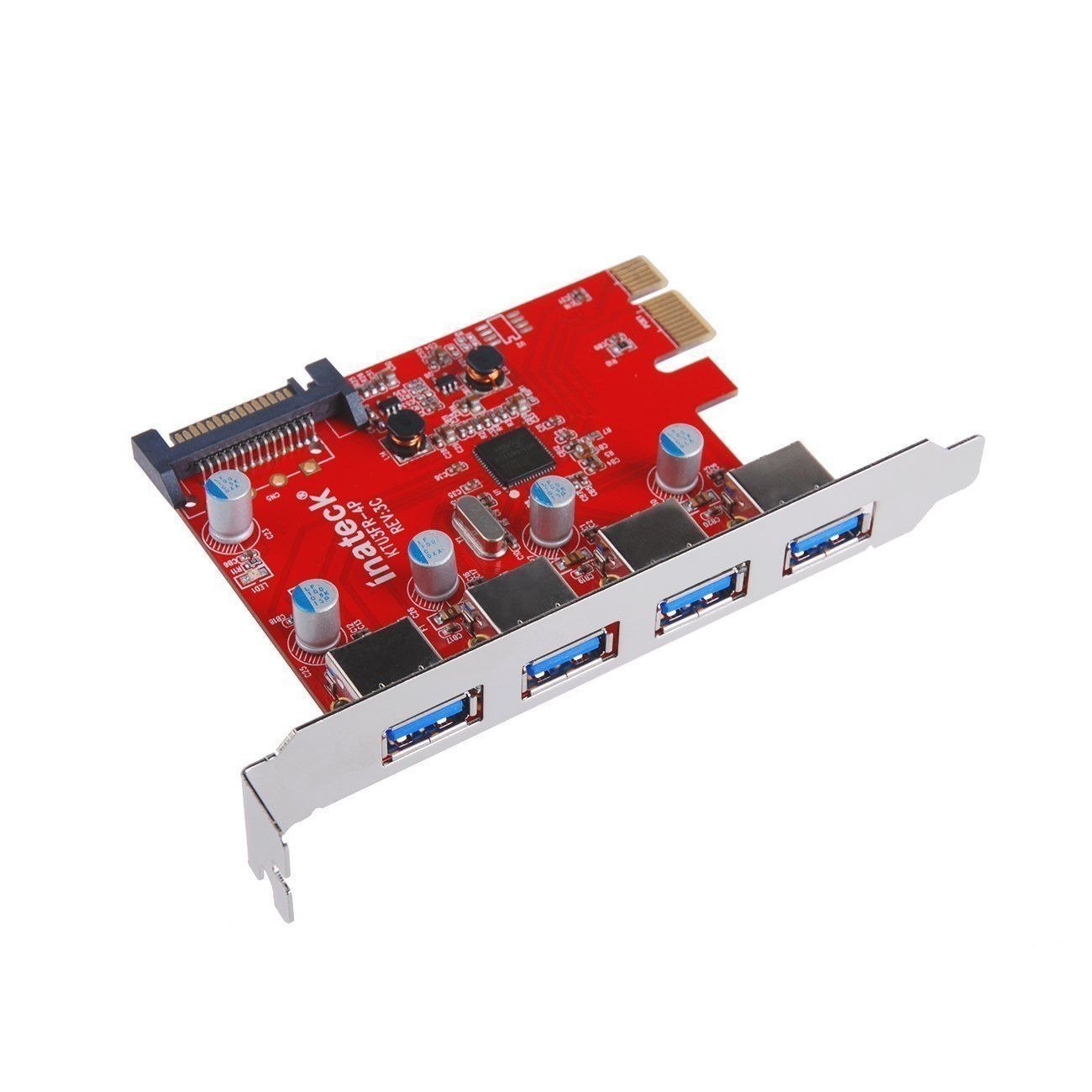 Inateck 4-Port USB 3.0 PCI-E Card for PC/Mac Pro