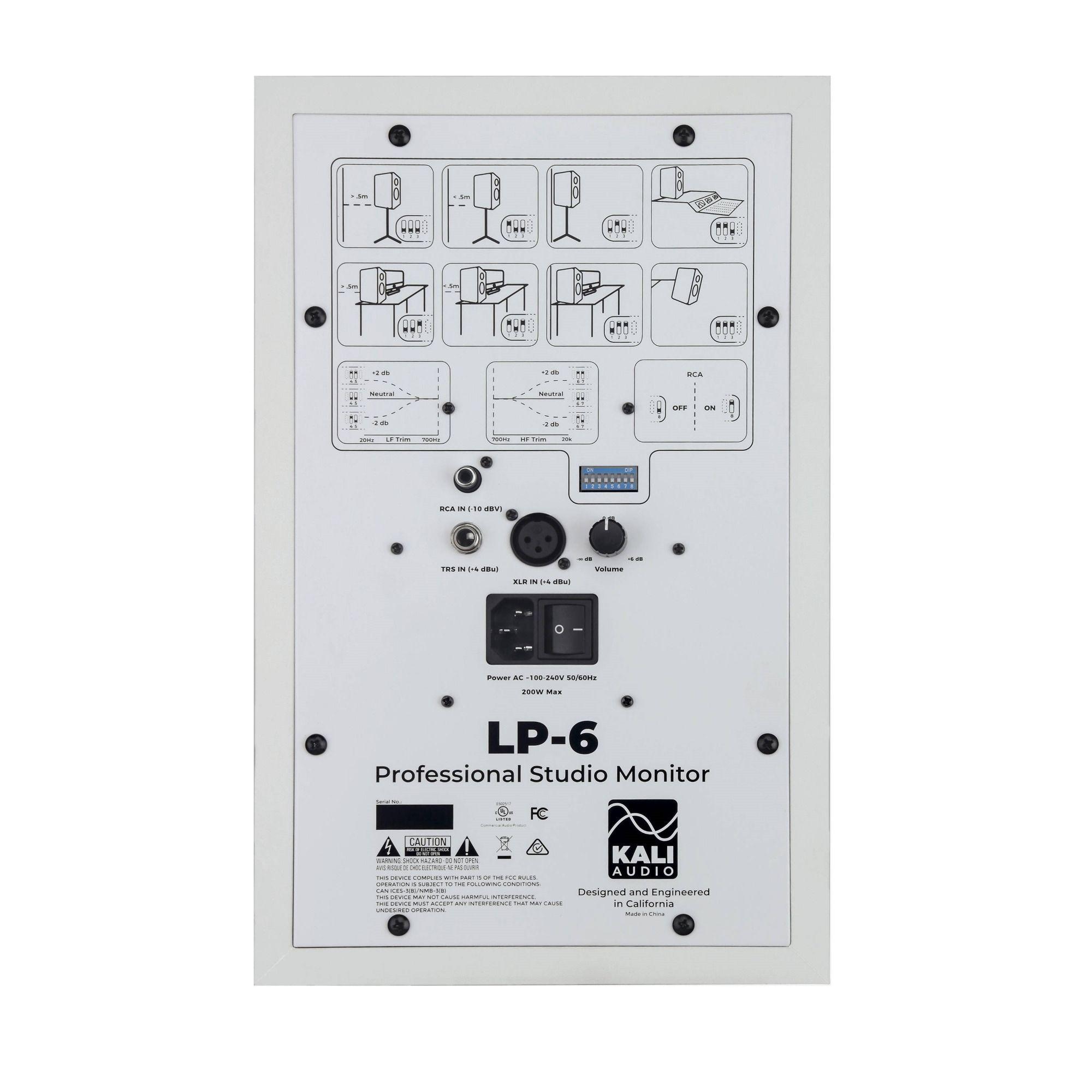 Kali Audio LP-6 6.5" Studio Monitor (White)