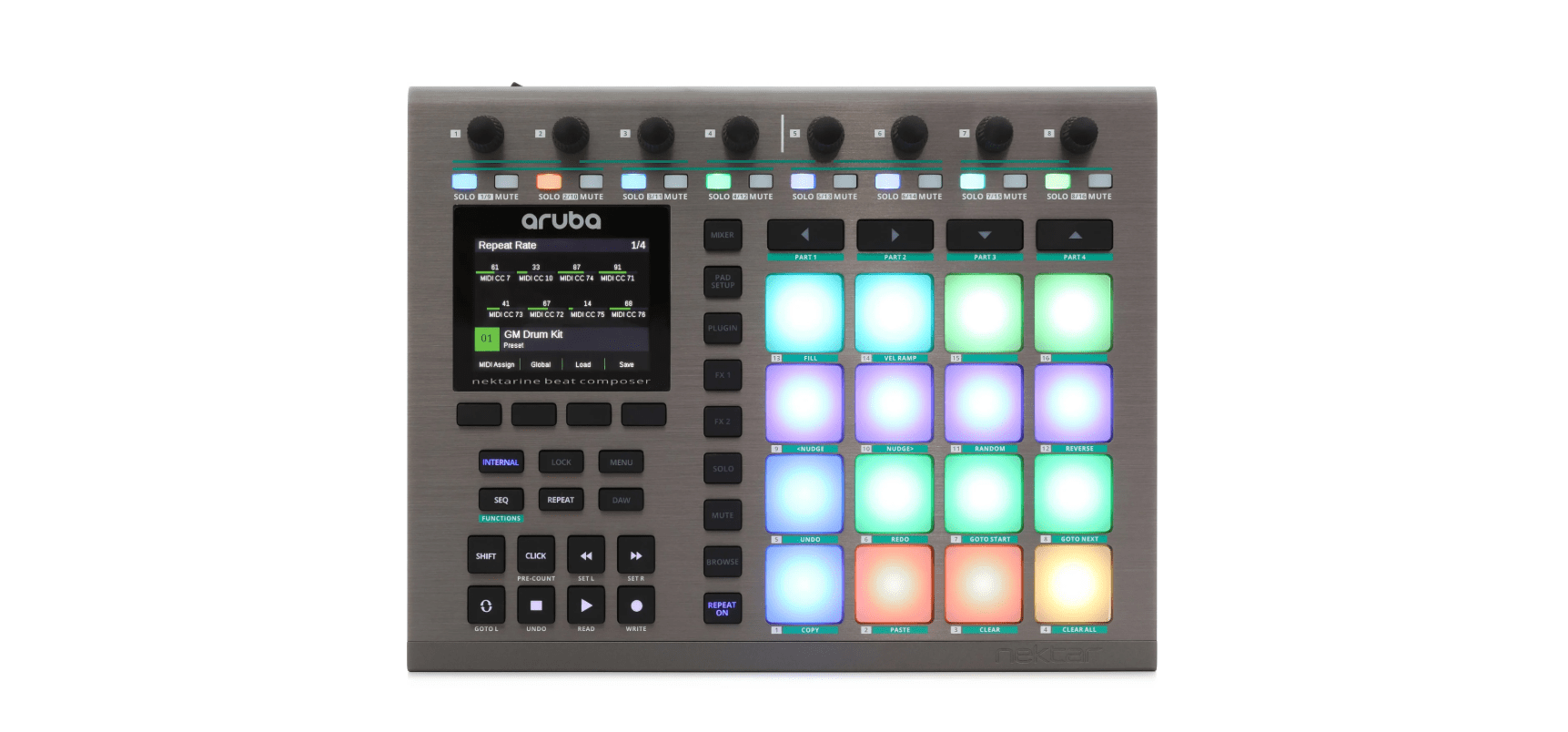 Nektar Aruba Beat Composer and DAW Controller