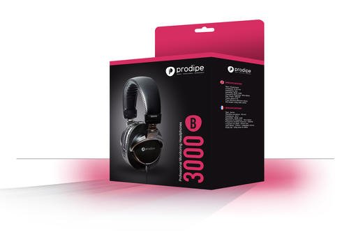 Prodipe 3000B Closed back studio headphones