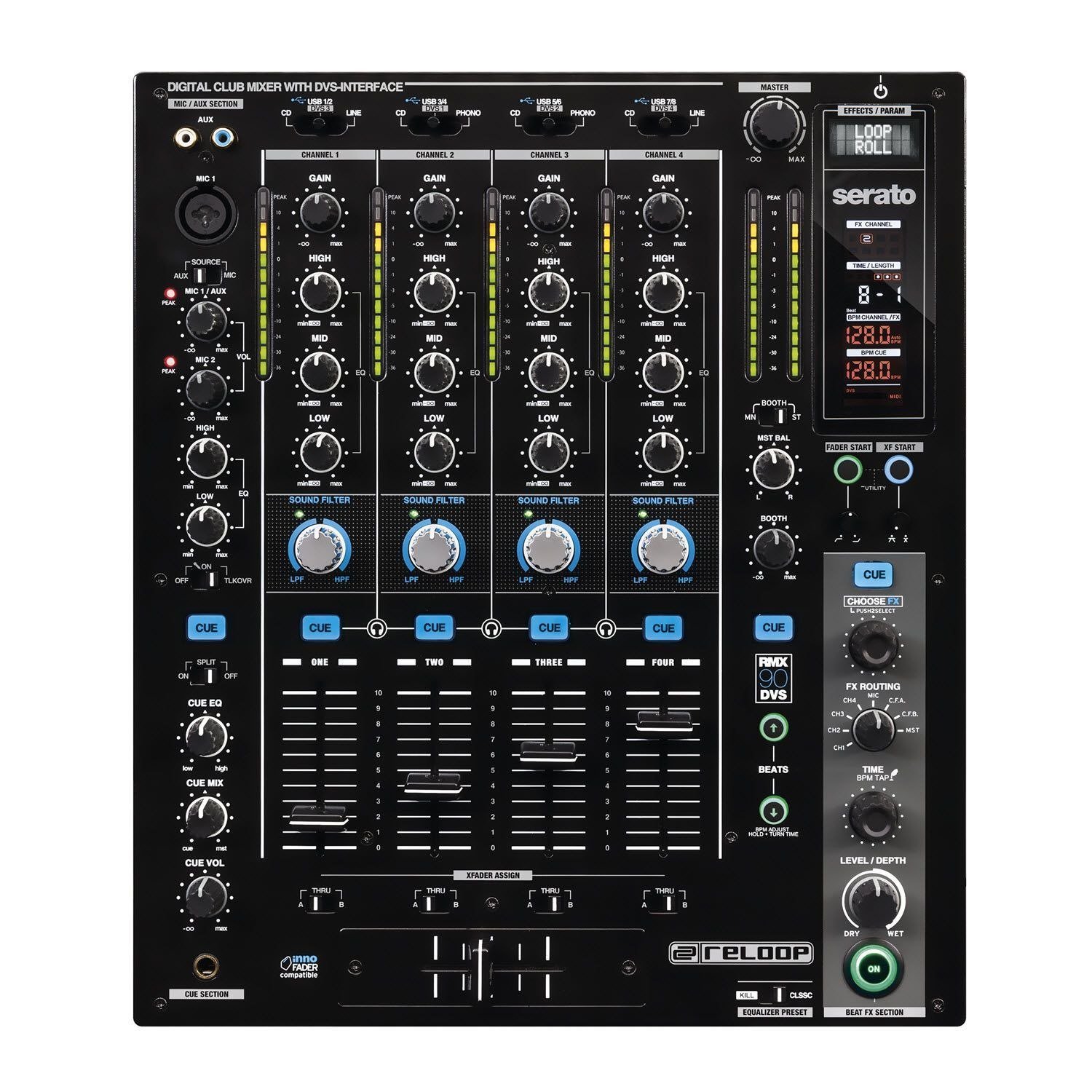 Reloop RMX-90 DVS Digital Club Mixer for Serato DJ