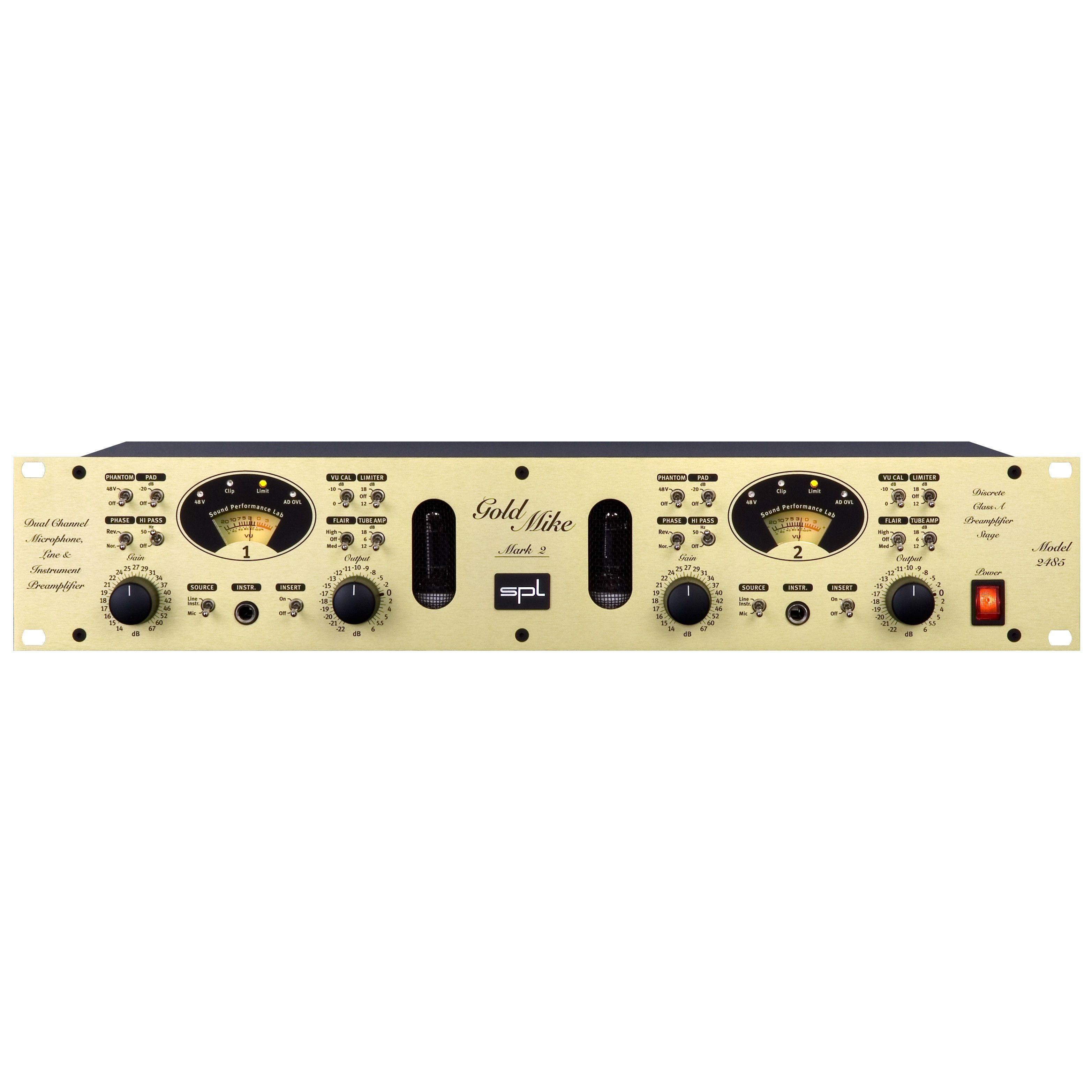 SPL GoldMike MK2 Dual-Channel Mic & Instrument Preamp