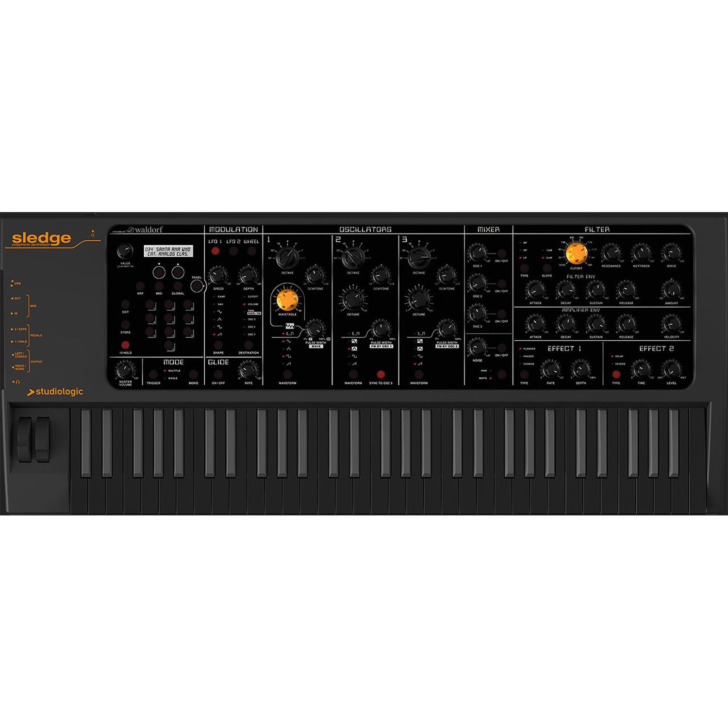 Studiologic Sledge 2.0 Black Edition Analog Synthesizers