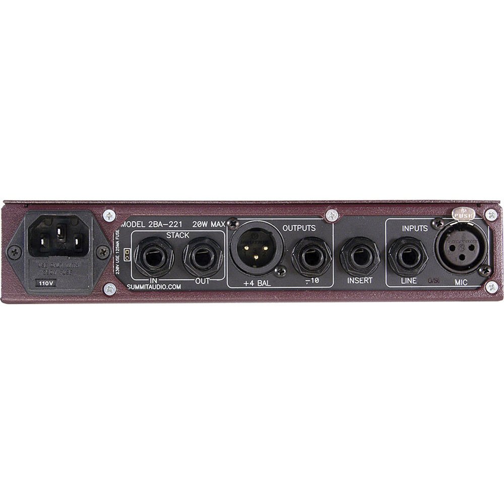 Summit Audio 2BA-221 Microphone Preamp