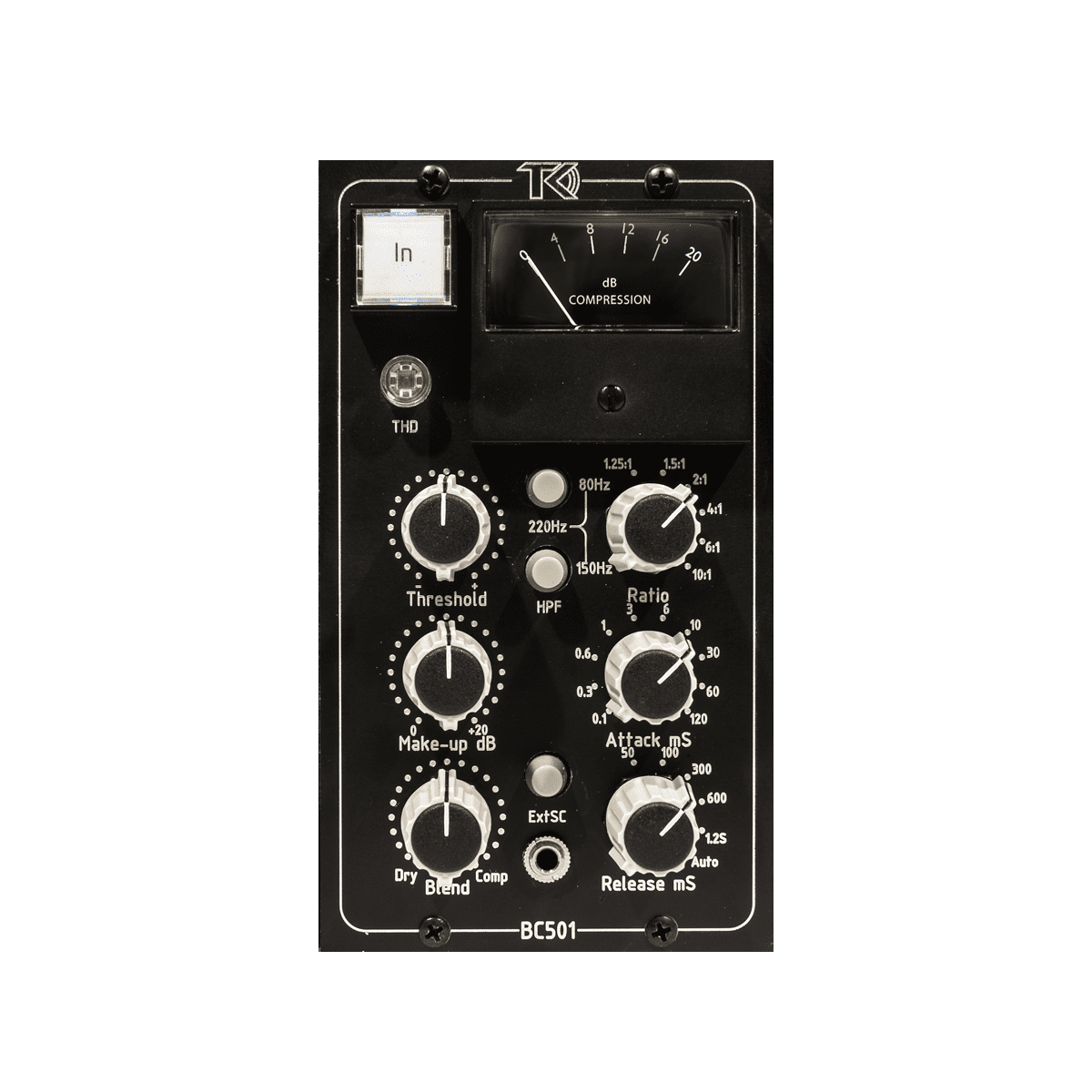 TK Audio BC501 500-series Stereo Bus Compressor