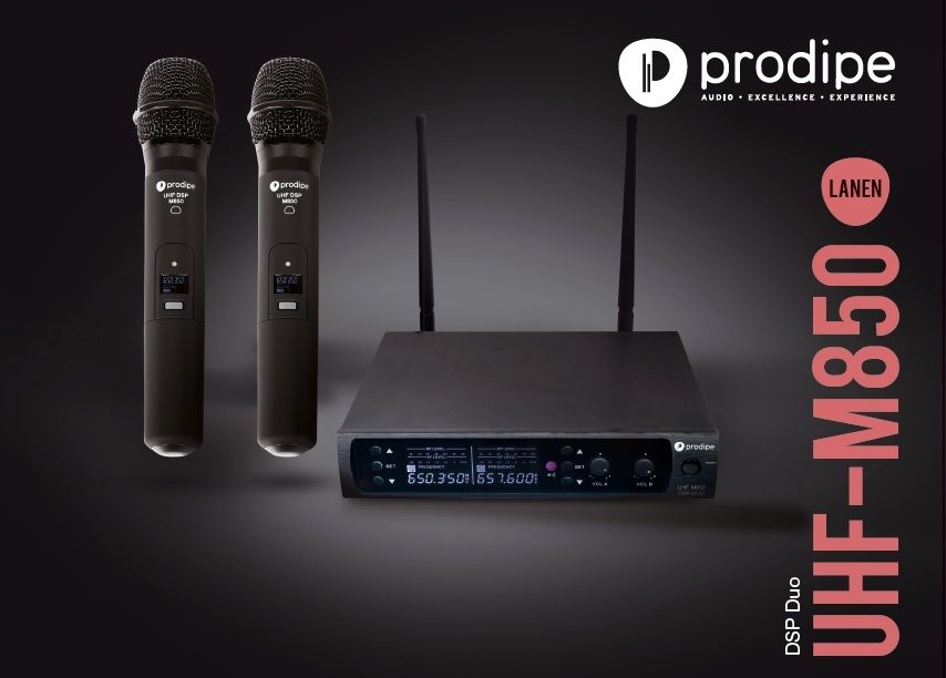 Prodipe - UHF M850 DSP Duo - UHF Dynamic Vocal Microphone