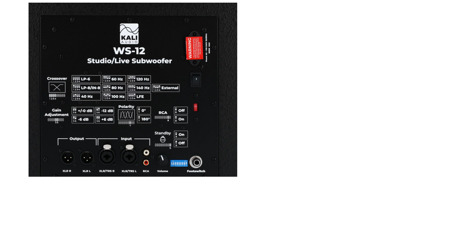 Kali Audio WS-12 12 inch Powered Subwoofer