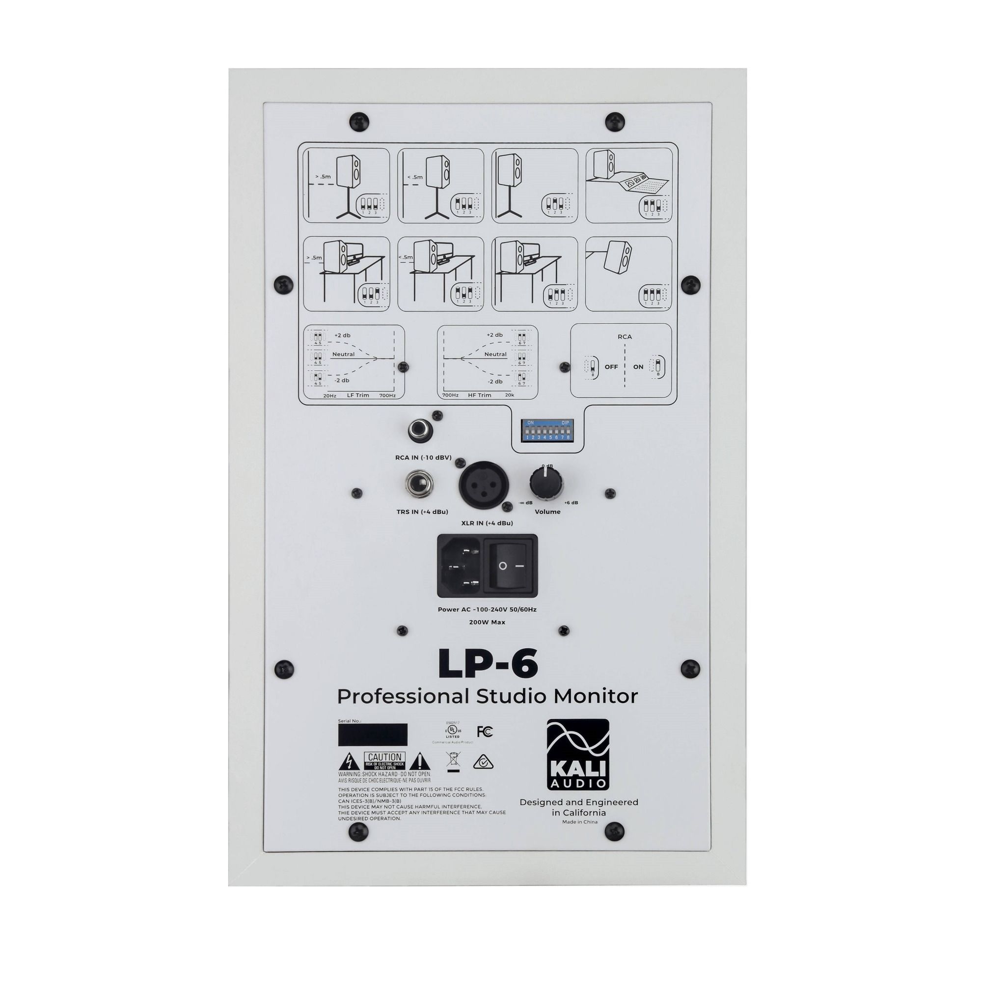 Kali Audio LP-6 6.5&quot; Studio Monitor (White)