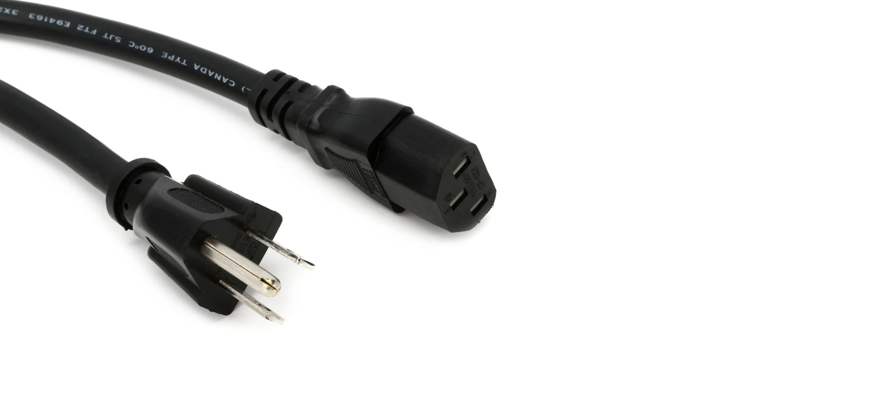 Hosa Power Cord IEC C13 to NEMA 5-15P-8'