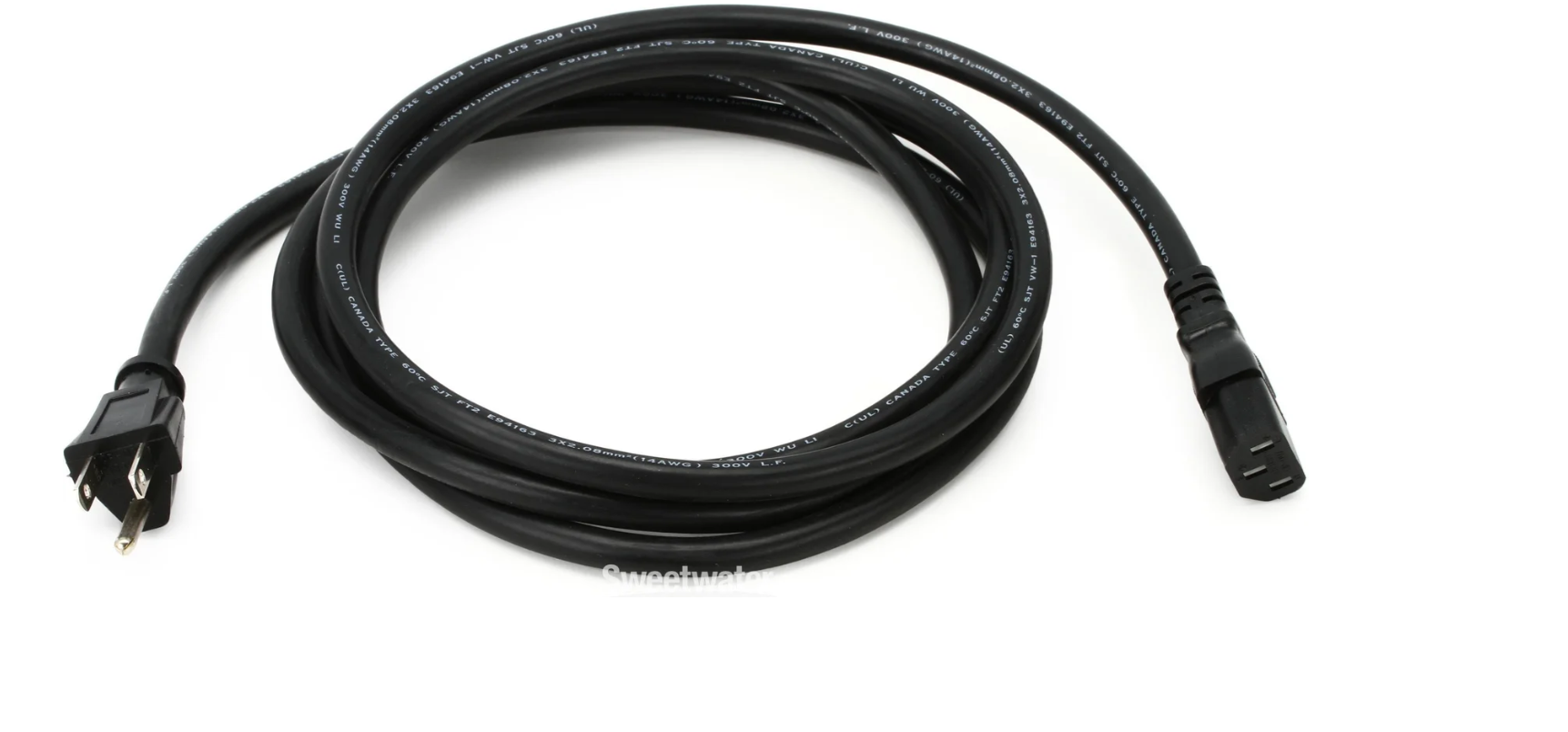 Hosa Power Cord IEC C13 to NEMA 5-15P-8'