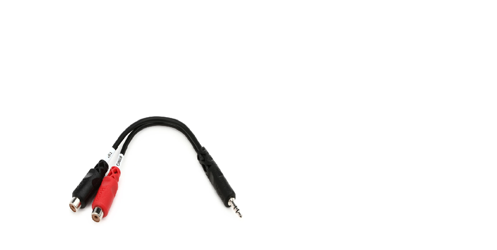 Hosa YRA-154 Stereo Breakout Cable - 3.5mm TRS Male to Left and Right RCA Female