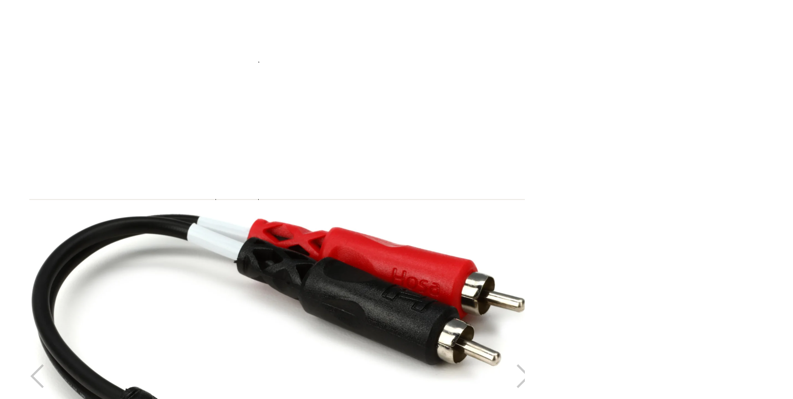 Hosa YMR-197 Stereo Breakout Cable - 3.5mm TRS Female to Left and Right RCA Male
