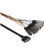 Hosa DTM-804 8-channel DB25 to XLR Male Snake - 4m