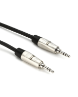 Hosa HMM-005 Pro Stereo Interconnect Cable - 3.5mm REAN TRS Male to Same - 5 foot