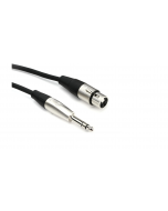 Hosa HXS-020 Pro Balanced Interconnect - REAN XLR Female to 1/4-inch TRS Male - 20 foot