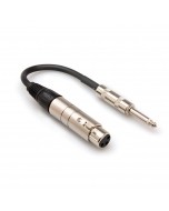 Hosa Impedance Transformer XLR3F to 1/4" TS (6")