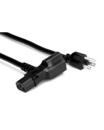 Hosa Power Cord Piggyback IEC C13 to NEMA 5-15P