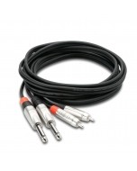 Hosa Pro Stereo Interconnect Dual REAN 1/4" TS to RCA