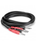 Hosa Stereo Interconnect Dual 1/4" TRS to Same
