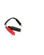Hosa YMP-137 Stereo Breakout Cable - 3.5mm TRS Male to Left and Right 1/4 inch TS Female