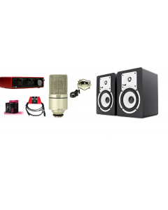 COMBO THU ÂM FOCUSRITE 2i2 GEN 3 + MXL 990 + HOSA 1M5 + LOA FLUID AUDIO C5 TRỊ GIÁ 11.730.000 GIẢM CÒN 10.400.000