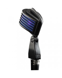 Heil Sound The Fin Vocal Microphone with LED Lights (Matte Black Body, Blue LEDs)