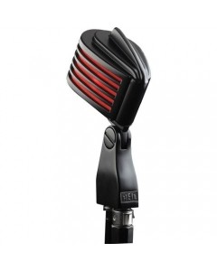 Heil Sound The Fin Vocal Microphone with LED Lights (Matte Black Body, Red LEDs)