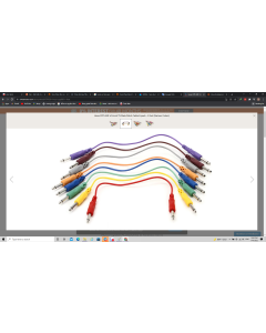 Hosa CPP-830 1/4-inch TS Male Patch Cable 8-pack - 1 foot (Various Colors)