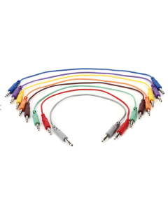 Hosa CSS-890 1/4-inch TRS Male to 1/4-inch TRS Male Patch Cable 8-pack - 3 foot (Various Colors)