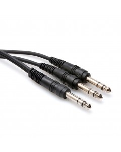 Hosa CYS-105 Y Cable - 1/4-inch TRS Male to Dual 1/4" TRS Male - 5 foot