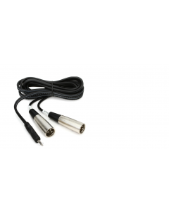 Hosa CYX-402M Stereo Breakout Cable - 3.5mm TRS Male to Dual XLR3 Male - 6.5 foot