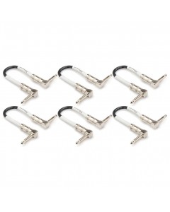 Hosa Guitar Patch Cable Right-angle to Same (6pcs)