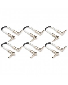 Hosa Guitar Patch Cable Right-angle to Same (6pcs)