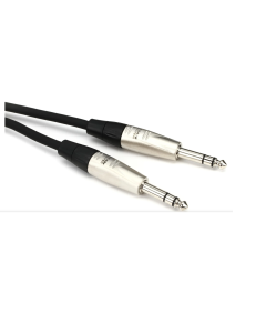 Hosa HSS-010 Pro Balanced Interconnect Cable - REAN 1/4-inch TRS Male to REAN 1/4-inch TRS Male - 10 foot
