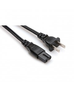 Hosa Power Cord IEC C7 polarized to NEMA 1-15P