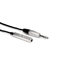 Hosa Pro Headphone Extension Cable REAN 1/4" TRS to 1/4" TRS