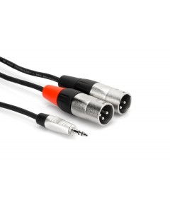 Hosa Pro Stereo Breakout REAN 3.5mm TRS to Dual XLR3M
