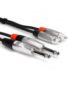 Hosa Pro Stereo Interconnect Dual REAN 1/4" TS to RCA