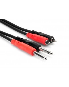 Hosa Stereo Interconnect Dual 1/4" TS to Dual RCA