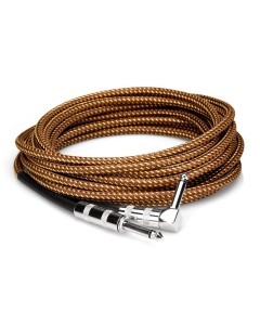 Hosa Tweed Guitar Cable Straight to Right-angle