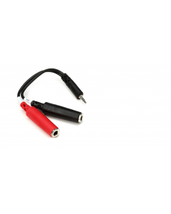 Hosa YMP-137 Stereo Breakout Cable - 3.5mm TRS Male to Left and Right 1/4 inch TS Female