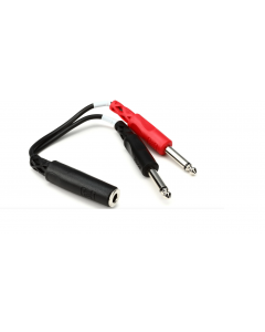 Hosa YPP-136 Stereo Breakout Cable - 1/4 inch TRS Female to Left and Right 1/4 inch TS Male