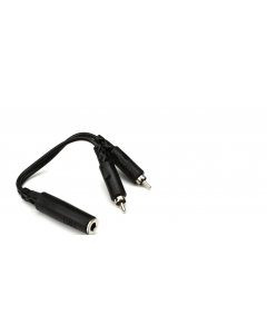 Hosa YPR-131 Y Cable - 1/4 inch TS Female to Dual RCA Male