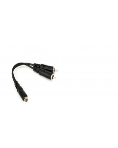 Hosa YRA-105 Y Cable - RCA Female to Dual RCA Male