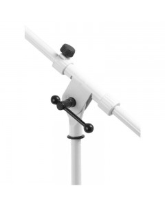 On-Stage MS7801W Euro Boom Microphone Stand (White)