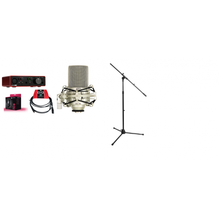 COMBO THU ÂM FOCUSRITE SOLO GEN 4 + MXL 990 + HOSA 1M5 + HEADPHONE PRODIPE 580 +on-stage 7701bTRỊ GIÁ 8.460.000 GIẢM CÒN 6.700.000