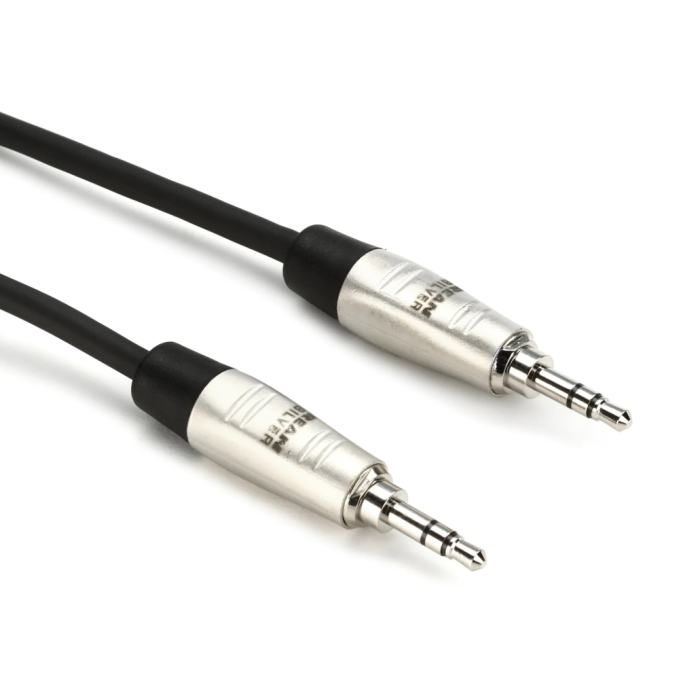 Hosa HMM-005 Pro Stereo Interconnect Cable - 3.5mm REAN TRS Male to Same - 5 foot
