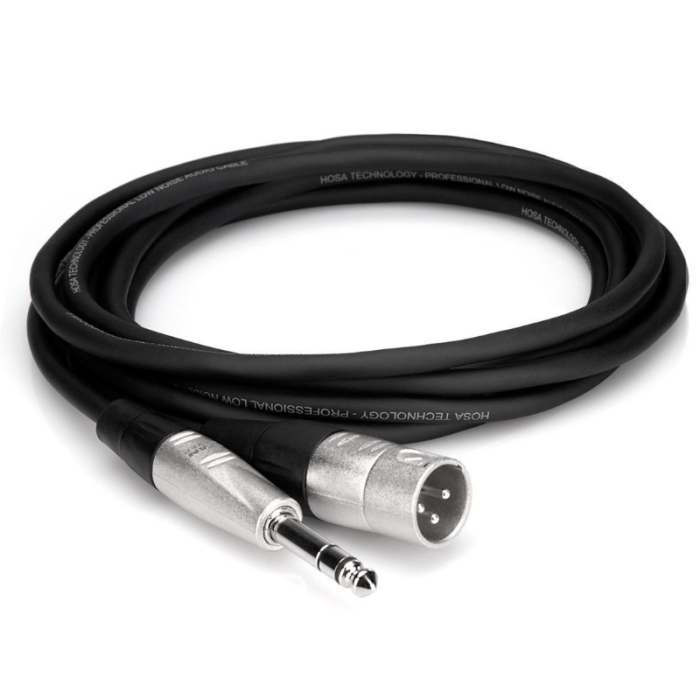 Hosa HSX-020 Pro Balanced Interconnect - REAN 1/4-inch TRS Male to XLR3 Male - 20 foot