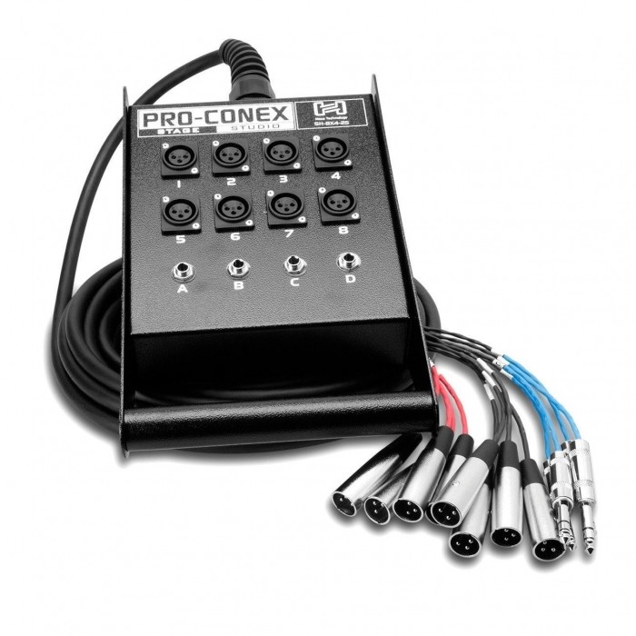 Hosa Stage Box Snake 8 XLR Sends & 4 TRS Returns