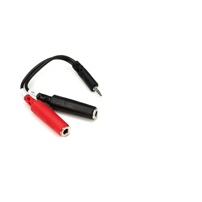 Hosa YMP-137 Stereo Breakout Cable - 3.5mm TRS Male to Left and Right 1/4 inch TS Female